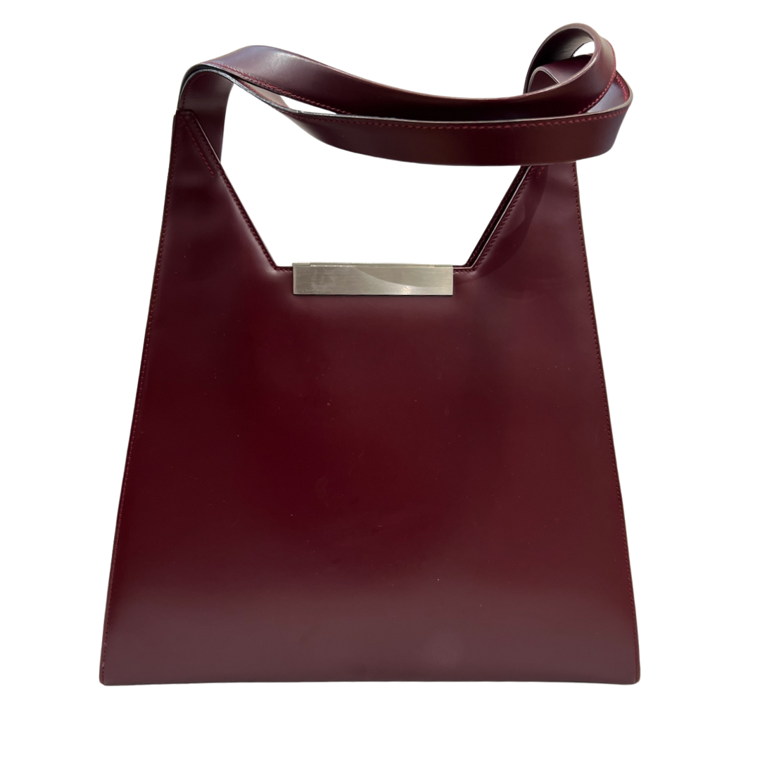SALVATORE FERRAGAMO Borsa in pelle color burgundi