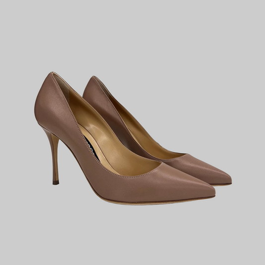 SERGIO ROSSI Scarpa decolté pelle color nude