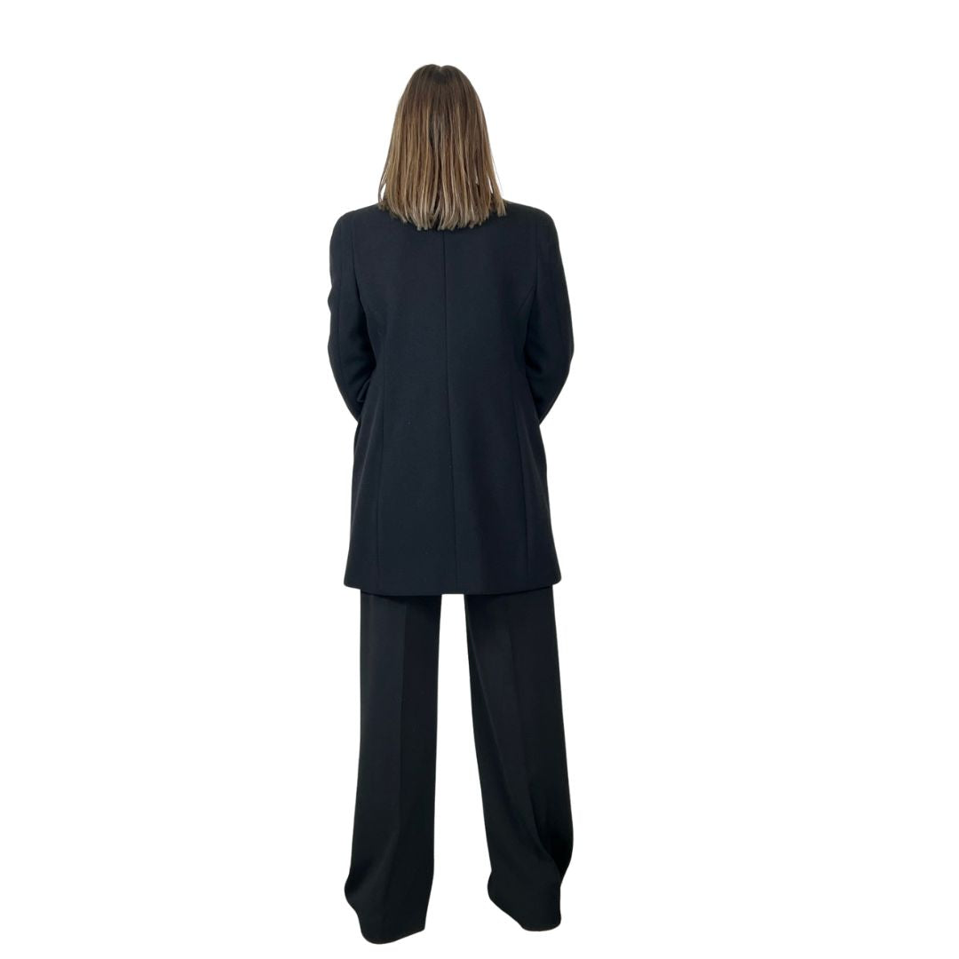 STELLA MC CARTNEY Cappotto nero girocollo