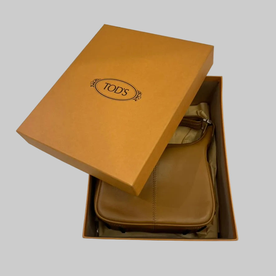 TOD'S Borsa cammello con gommini
