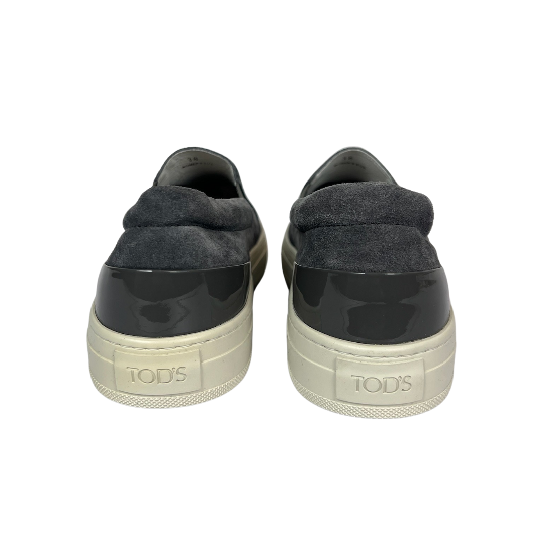 TOD'S Scarpe mocassini in pelle scamosciata