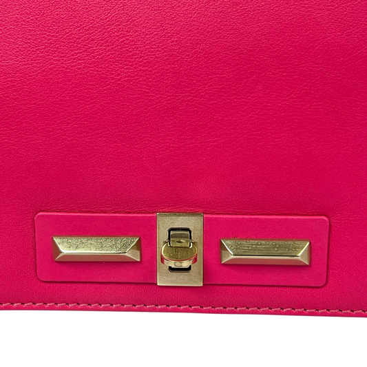 VALENTINO Borsa quadrata in pelle rosa pink