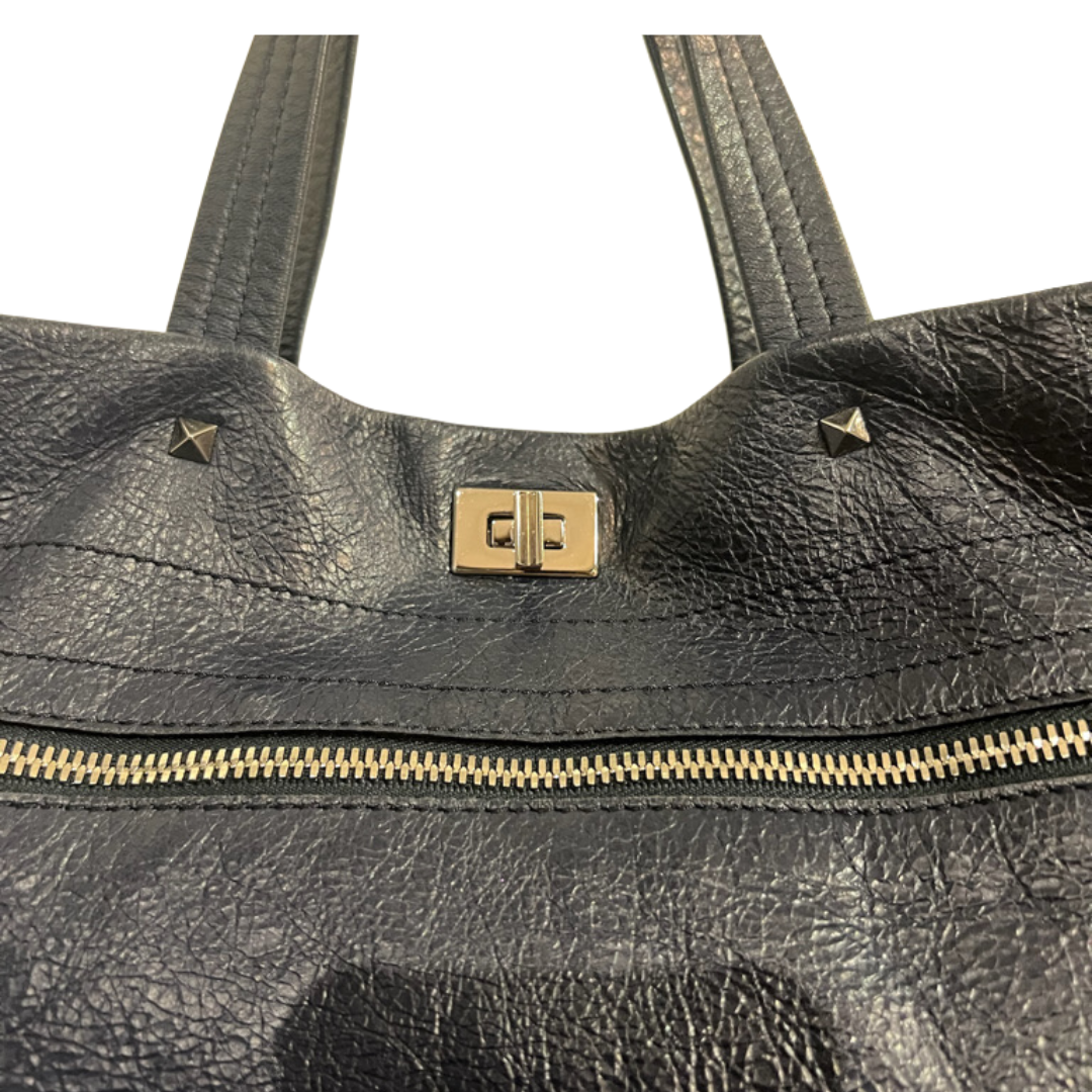 VALENTINO Borsa shopping in pelle Rockstud Shopping