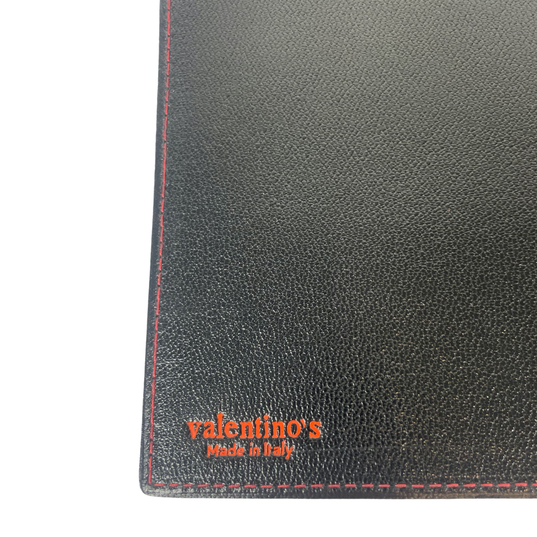 VALENTINO Porta documenti nero in pelle