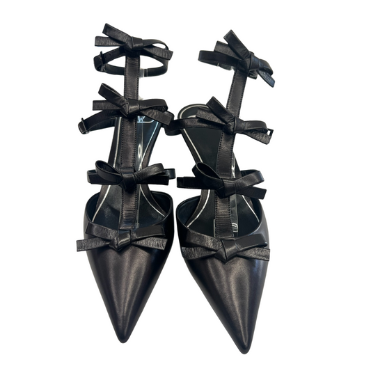 VALENTINO Scarpa decolté nera con 4 fiocchi