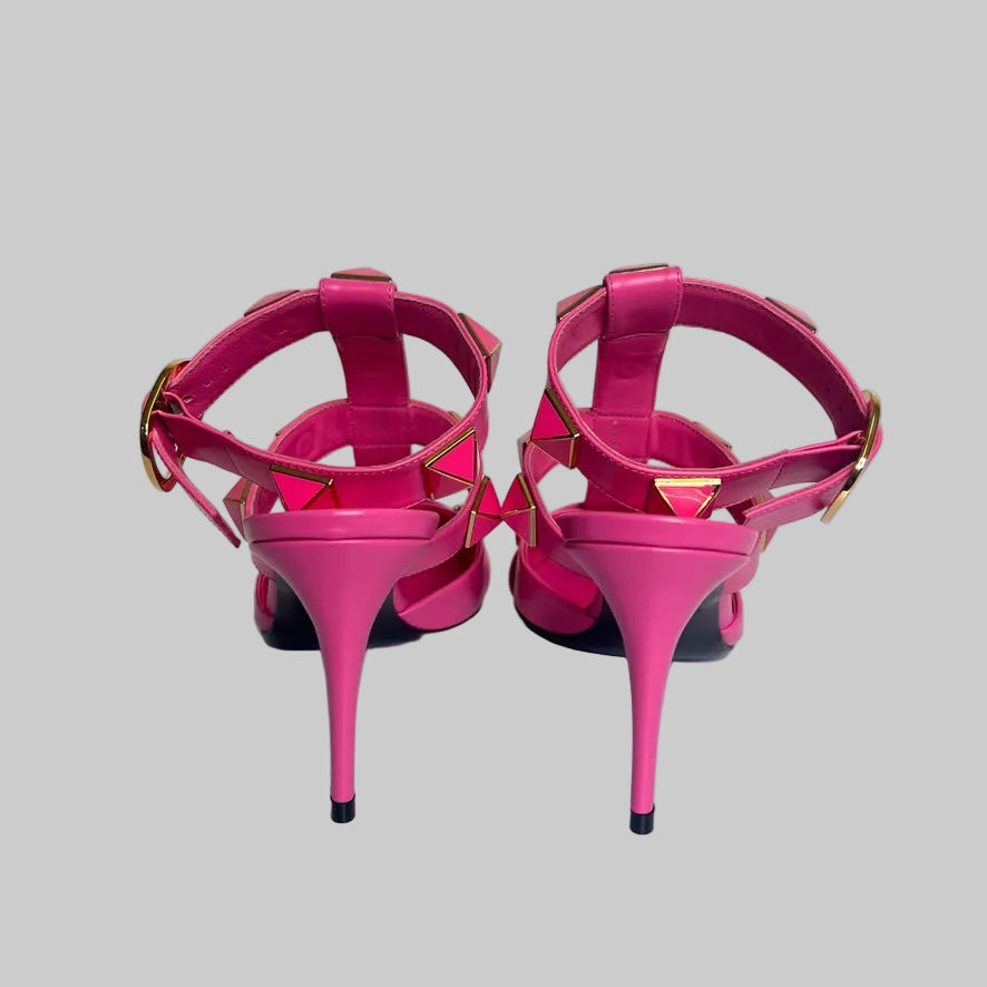 VALENTINO Scarpe rosa pink "Rockstud Roman"
