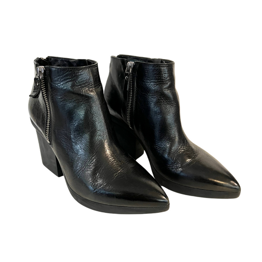 VIC MATIÉ Stivaletto nero doppia zip