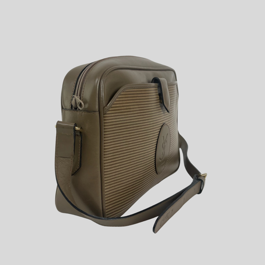 YVES SAINT LAURENT Borsa a tracolla tortora