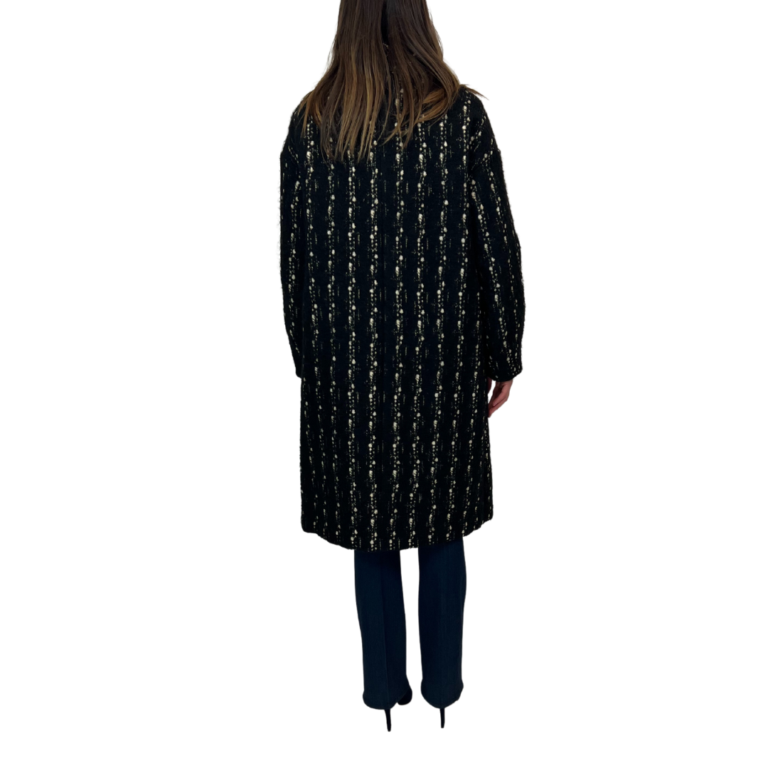 cappotto Aspesi nero e bianco
