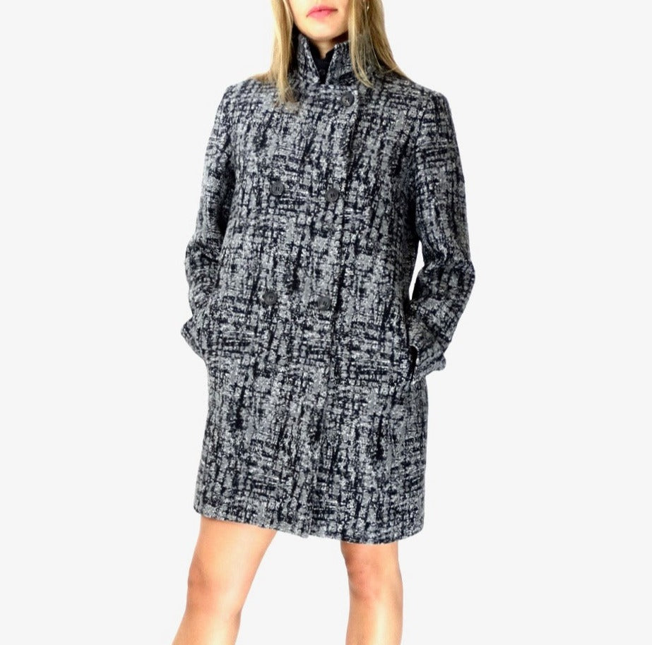 CAPPOTTO SONIA RYKIEL NERO E GRIGIO