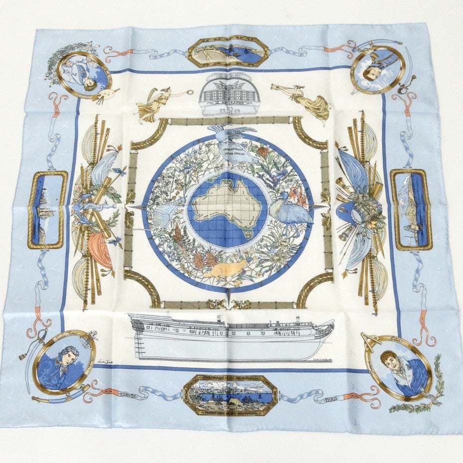 Foulard Hermes azzurro