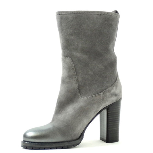 SCARPE TRONCHETTO JIMMY CHOO GRIGIO SFUMATO IN PUNTA