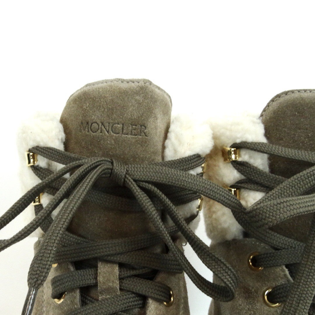 MONCLER Scarponcino in camoscio tortora