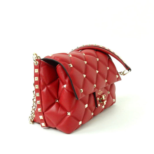 VALENTINO Borsa Candy Rockstud rossa