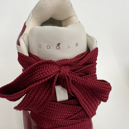 HOGAN Scarpe sneakers bianco e bordeaux