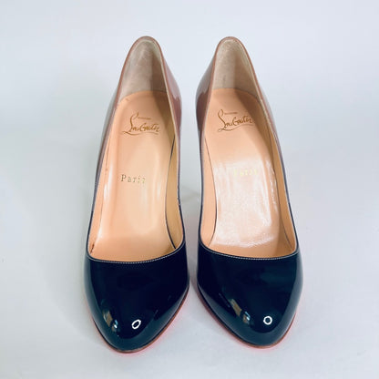CHRISTIAN LOUBOUTIN Scarpe decolletè sfumate nere e beige