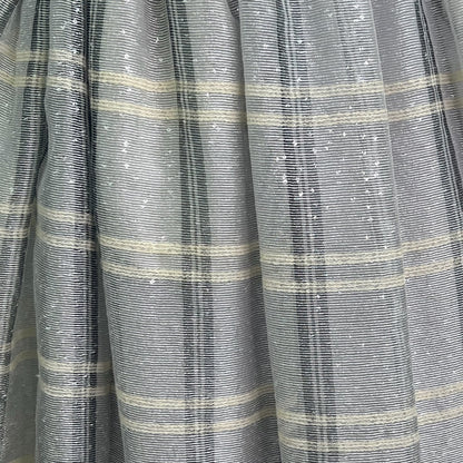 EMPORIO ARMANI Gonna lunga grigia con micro paillettes