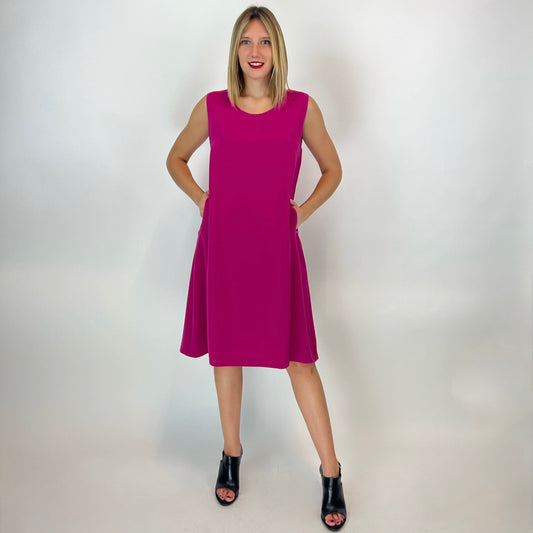 ANITA DI MILANO Abito svasato fucsia