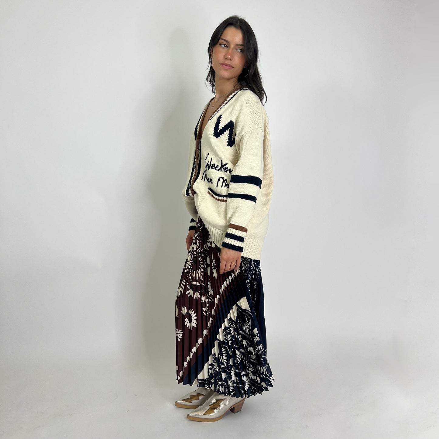 WEEKKEND MAX MARA Maxi cardigan panna