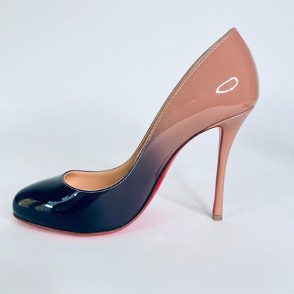 CHRISTIAN LOUBOUTIN Scarpe decolletè sfumate nere e beige