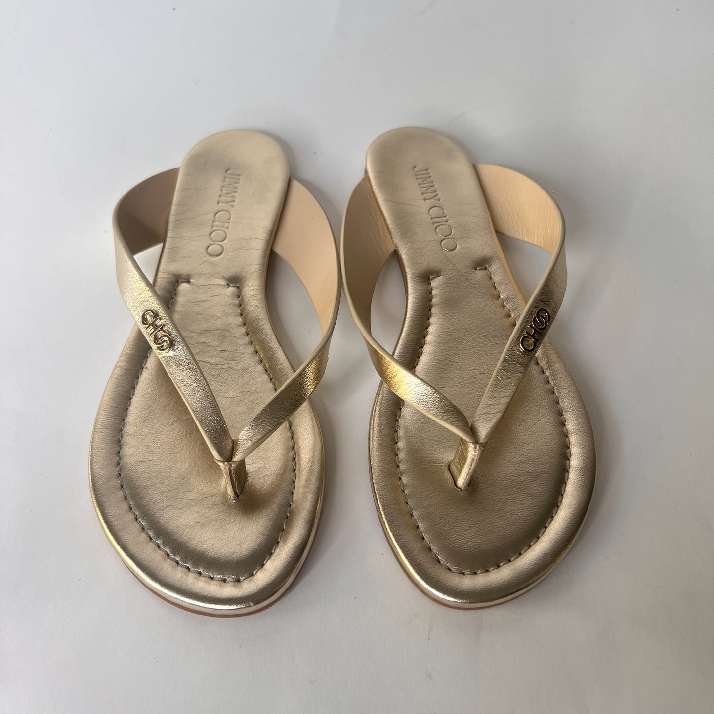 JIMMY CHOO Sandali infradito oro chiaro
