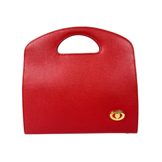 BURBERRY Borsa rigida rossa