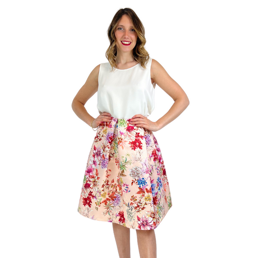TWENTY EASY BY KAOS Gonna fiorata rosa