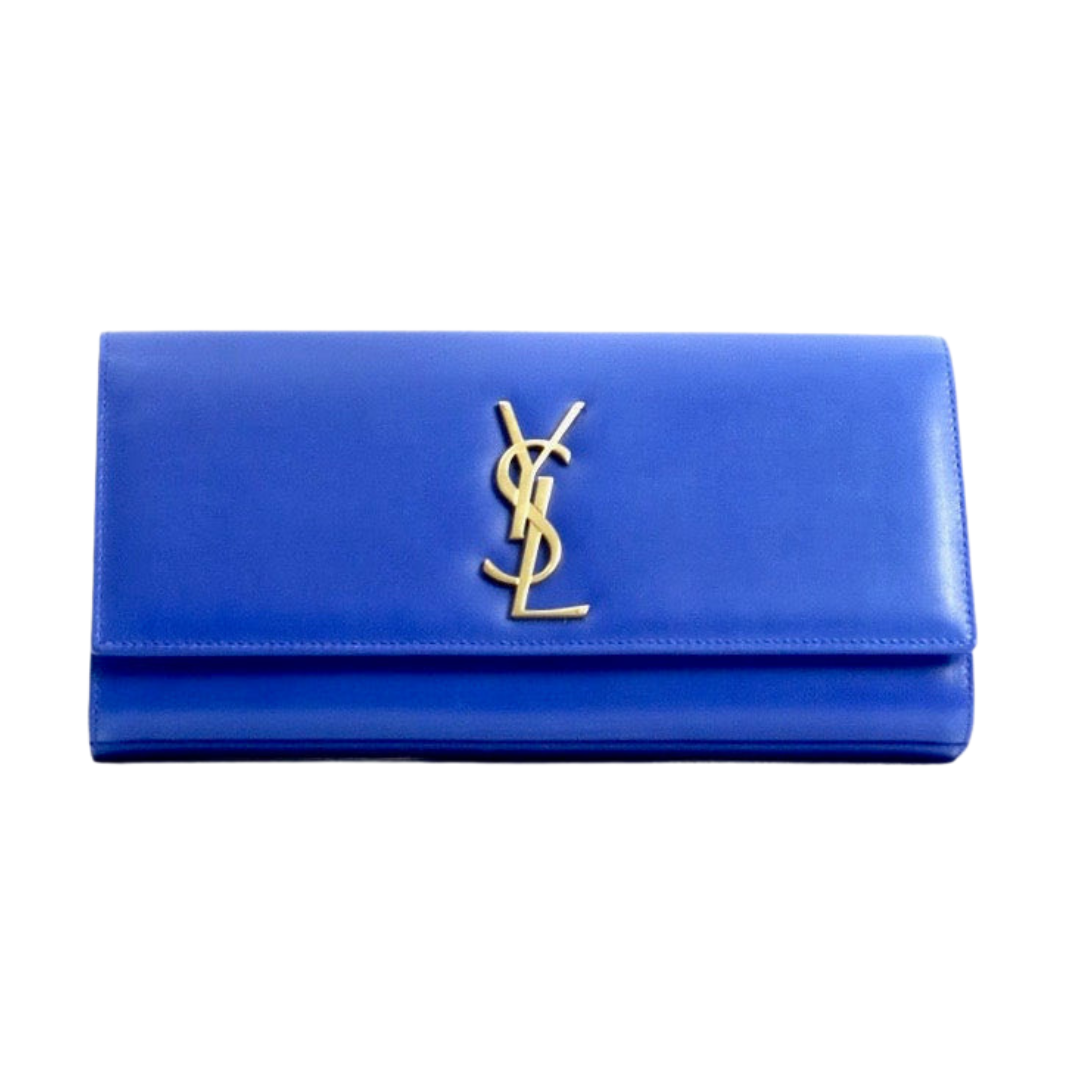 SAINT LAURENT Pochette Kate bluette