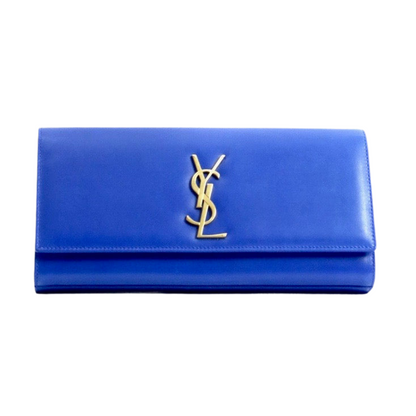 SAINT LAURENT Pochette Kate bluette