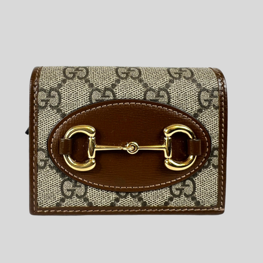 GUCCI Portafoglio Horsebit GG Supreme