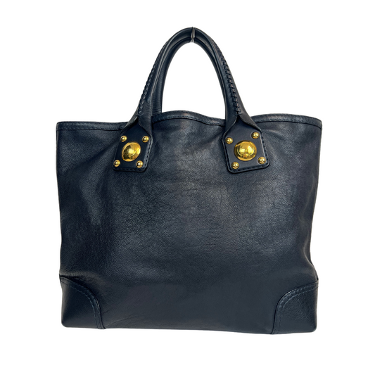 GUCCI Borsa shopping grande blu