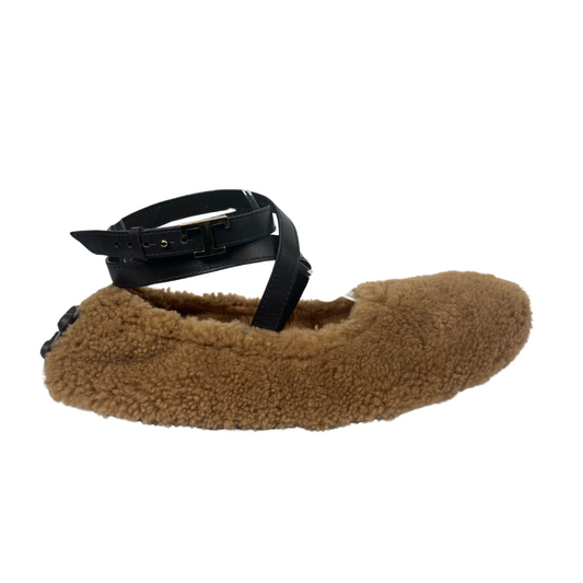 TOD'S Ballerina in montone biscotto