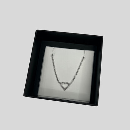 GUCCI Collana "Interloking" cuori in argento 925