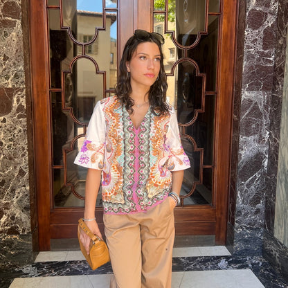 ETRO Casacca disegno paisley multicolor