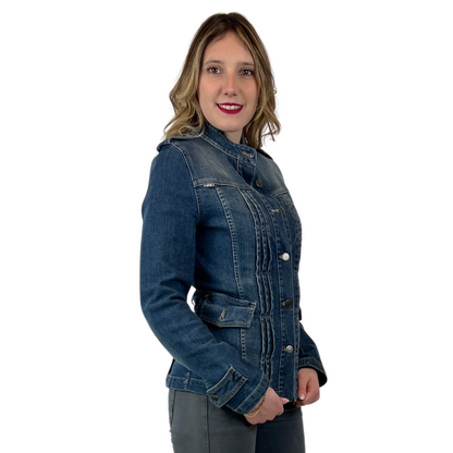 BURBERRY Giacca in jeans sciancrata
