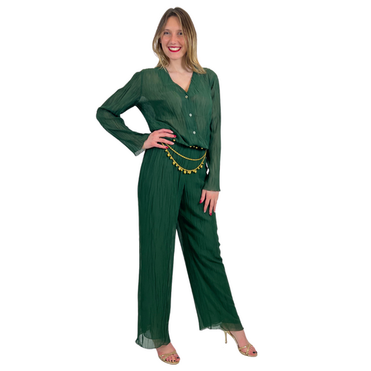 EMPORIO ARMANI Completo goffrato verde