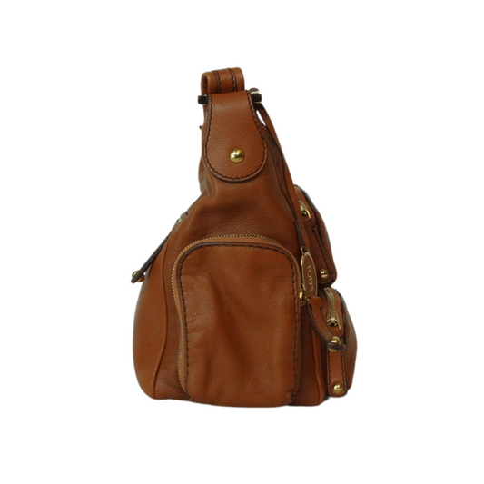 TOD'S Borsa in cuoio con tasche