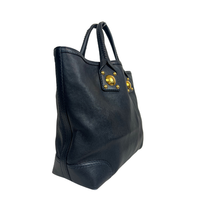 GUCCI Borsa shopping grande blu