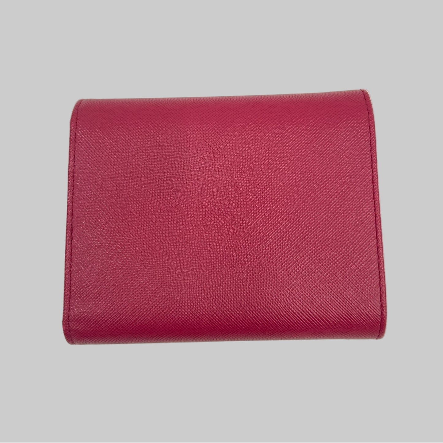 PRADA Portafoglio in pelle saffiano ibisco