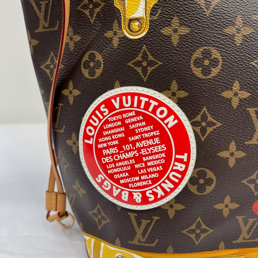 LOUIS VUITTON Borsa shopping Neverfull Trunks MM Limited Edition