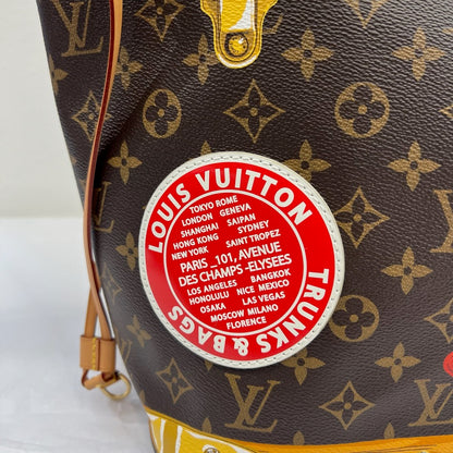 LOUIS VUITTON Borsa shopping Neverfull Trunks MM Limited Edition