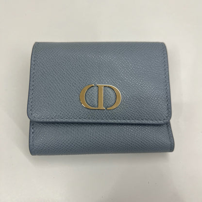 CHRISTIAN DIOR Portafoglio grigio dauphin con logo centrale