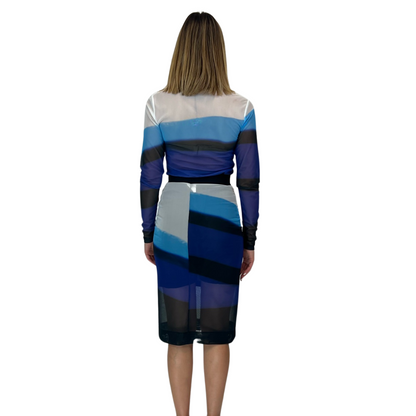 DRIES VAN NOTEN Completo in tulle