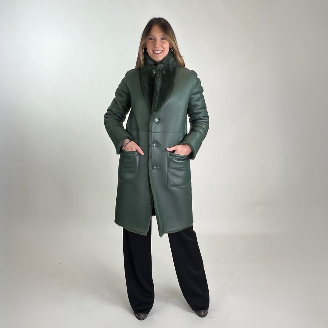 JOSEPH Montone reversibile verde