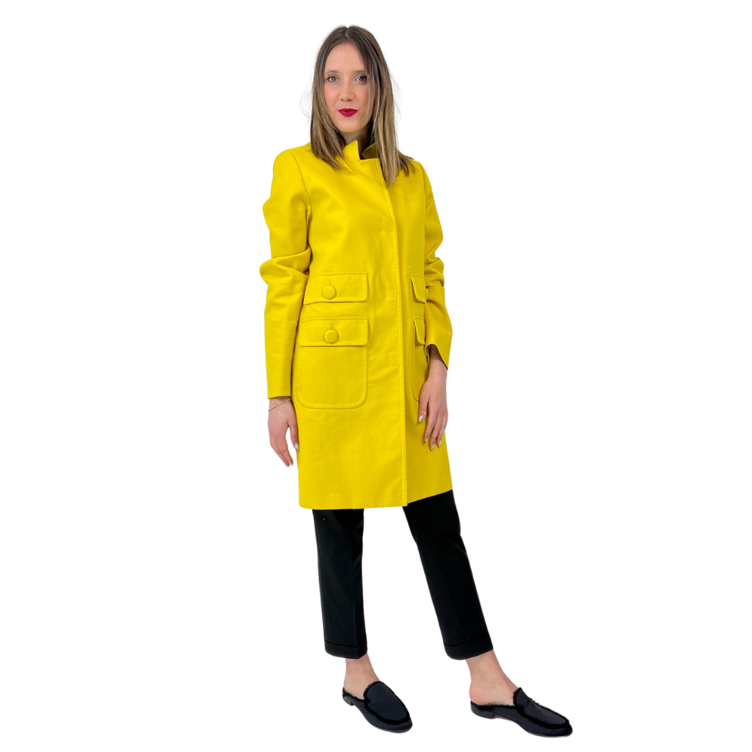 HERNO Soprabito giallo con tasche