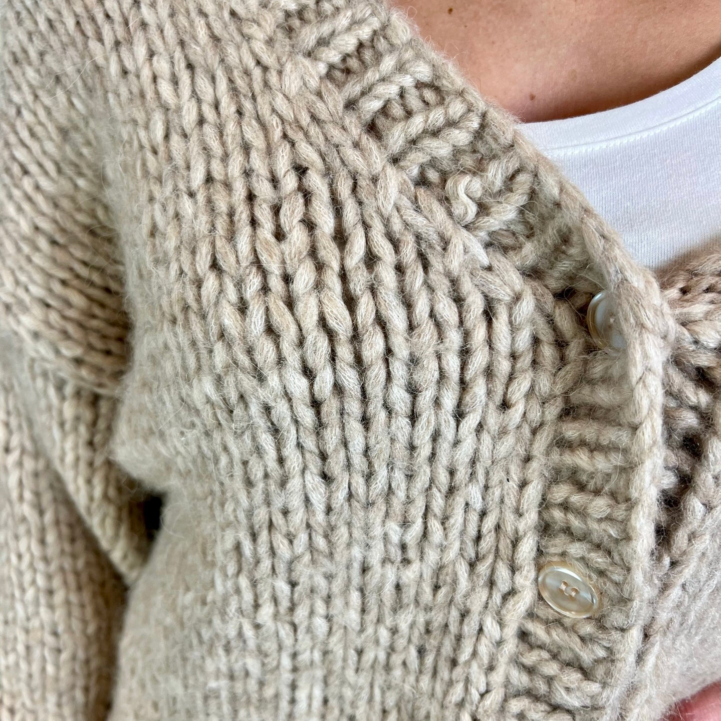 MES DEMOISELLES Maxi cardigan tortora chiaro