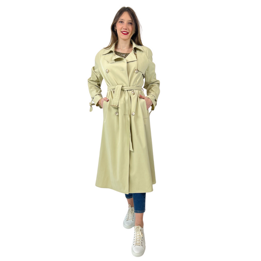 RAMOSPORT Trench lungo beige chiaro