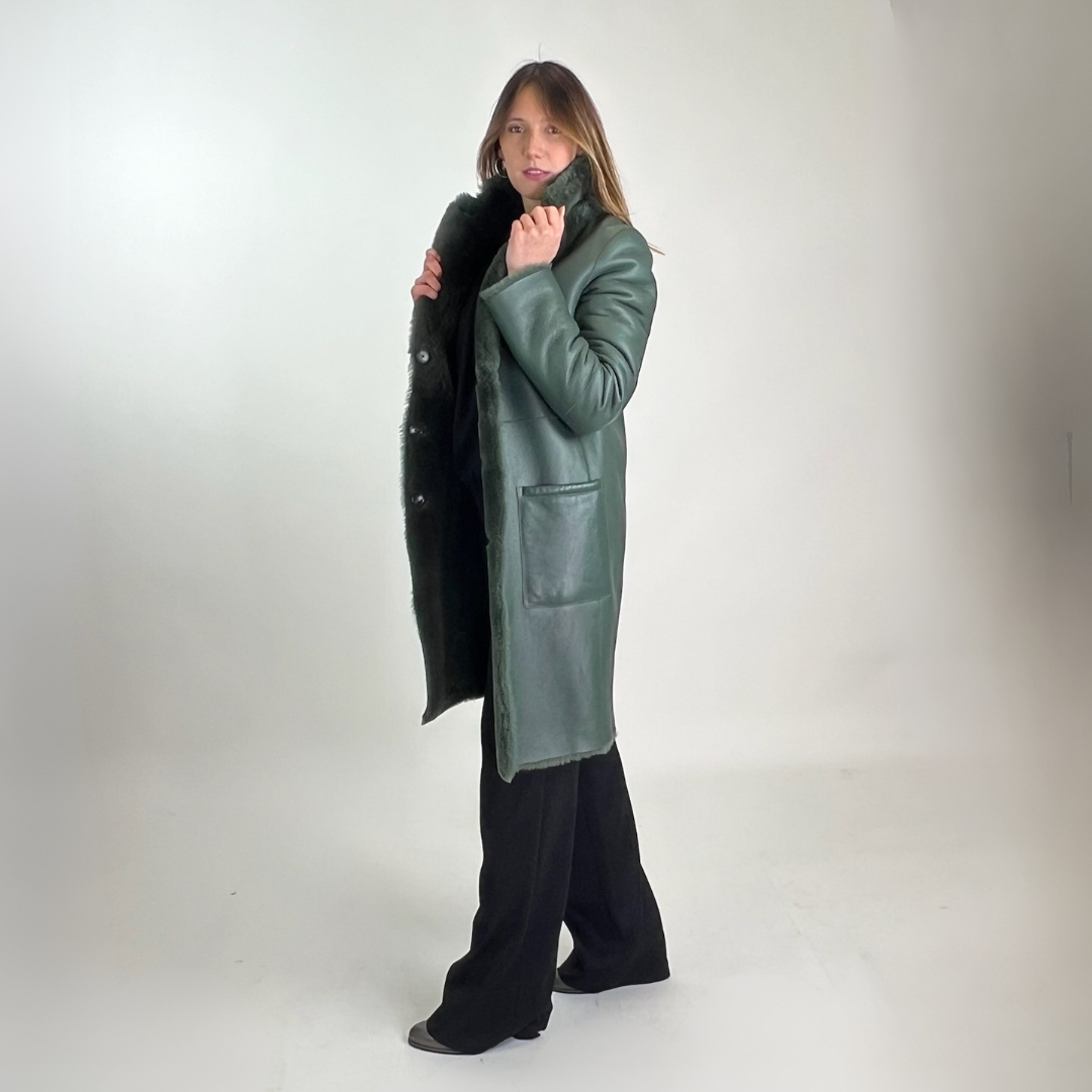 JOSEPH Montone reversibile verde