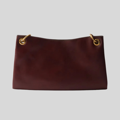 PRADA Borsa Etude in pelle marrone