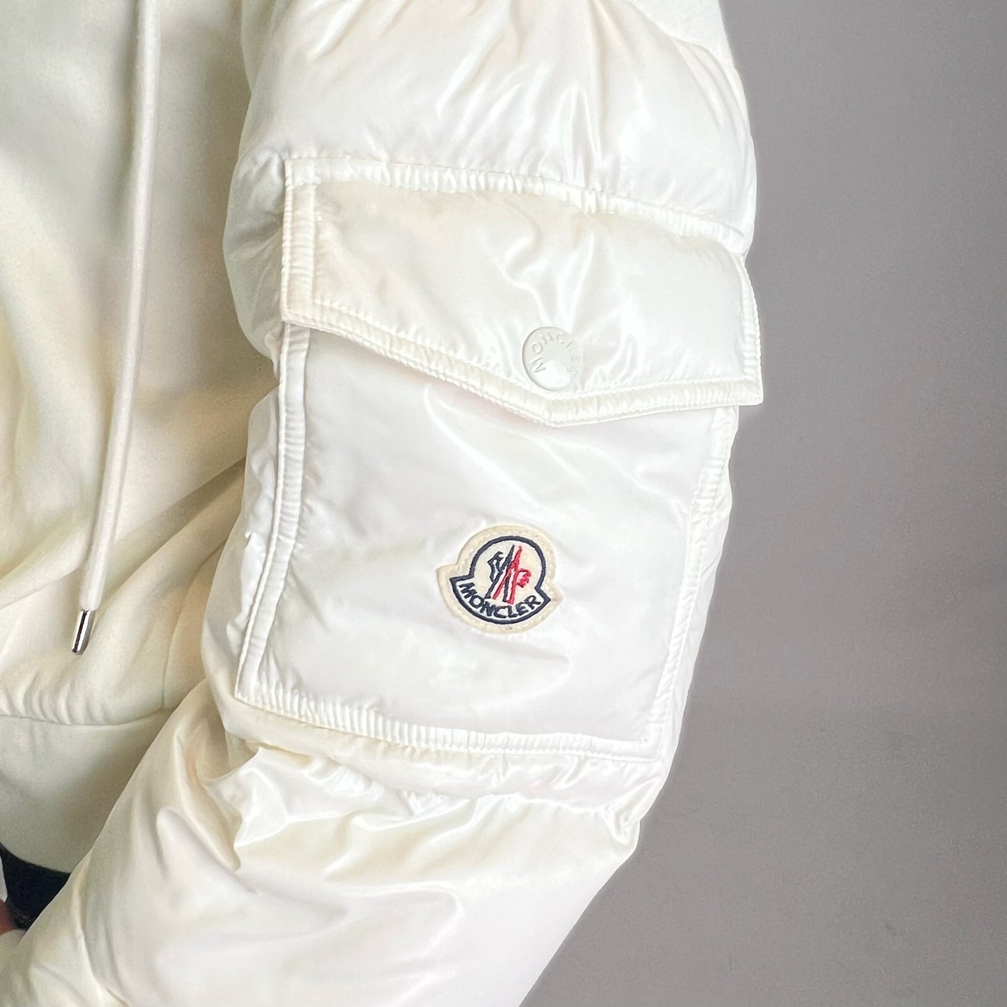 MONCLER Giacca felpa bianca